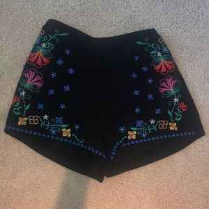 Embroidered Shorts